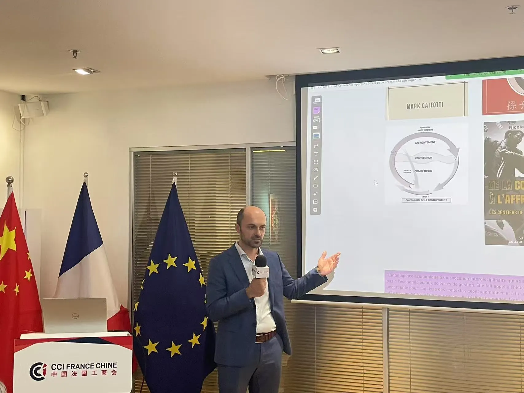 Maxime Beutin à la CCI de Shanghai